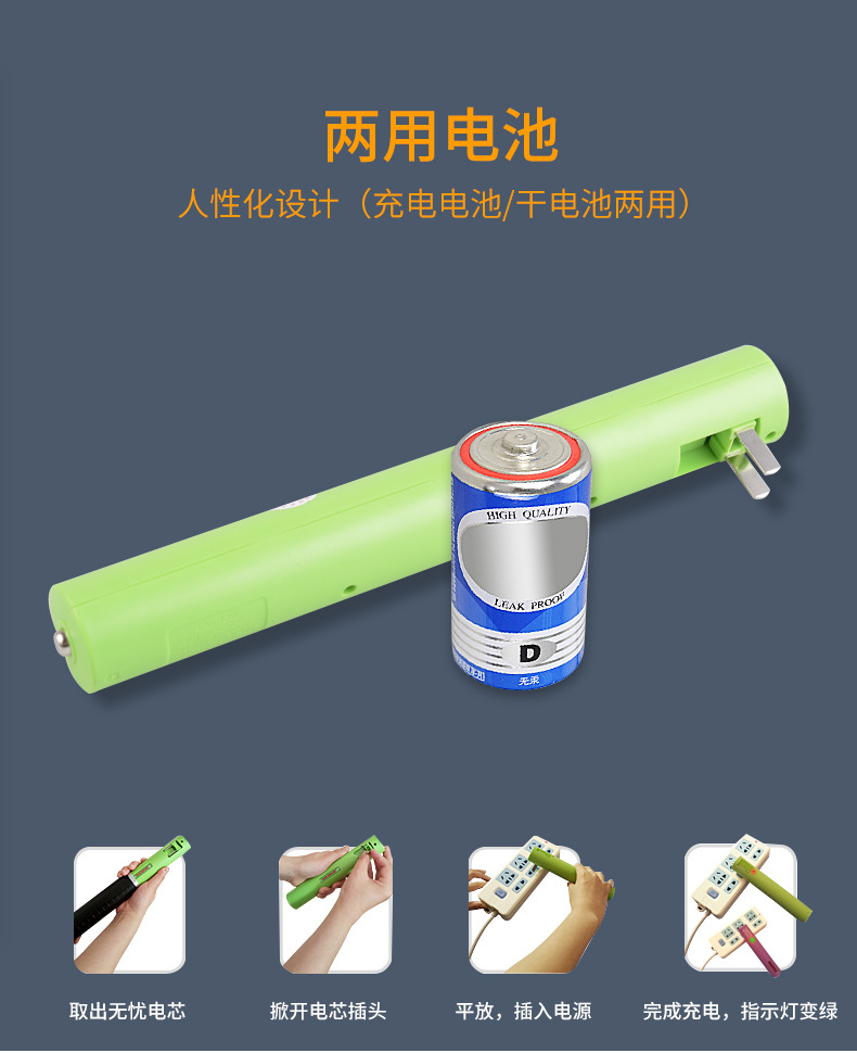 Huasheng Black Panther Explosion-Proof Flashlight Outdoor Security Patrol Coal Mine Gas Station Rechargeable Lighting Long-Range Strong Light