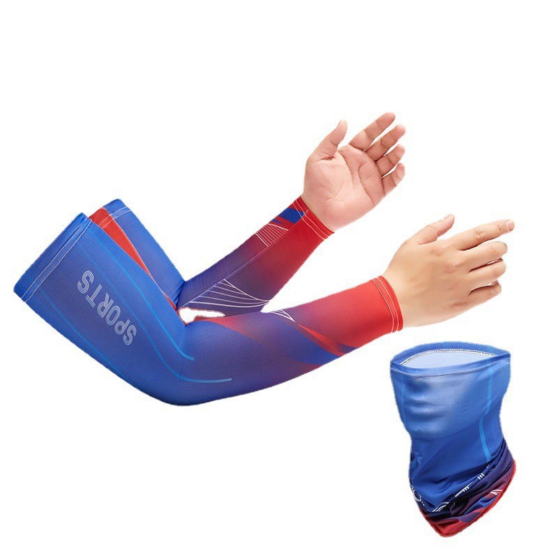 Manga de hielo de protección solar manga hombres y mujeres manga de mano de seda de hielo protección del brazo protección solar verano guantes delgados