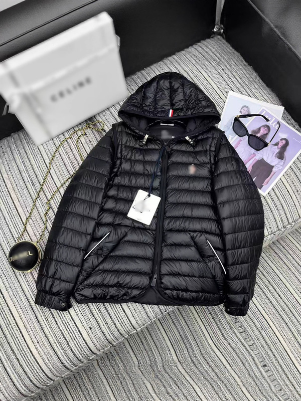 南油女装蒙口2025秋冬连帽轻薄羽绒服女两穿袖子可拆马甲白鹅绒服|undefined