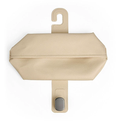 Car Rear Seat Hook Tissue Car tissue box/set - milkshake-white-tissue-box-and-hook-integrated