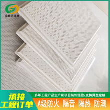 厂家供应硅钙板吊顶建材 600x600室内天花板吸音板硅钙高晶板防水