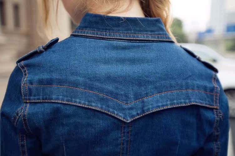 mid-length slim fit hip-hugging denim dress_mkmklike.com