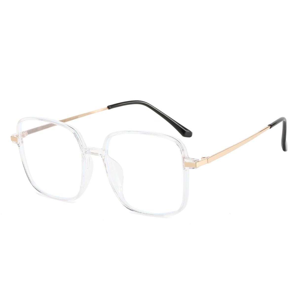 2021 nueva caja gafas lisas anti-Blue Ray anti-radiación gafas de Marco grande para hombres y mujeres Marco de gafas puede equiparse con miopía 9307