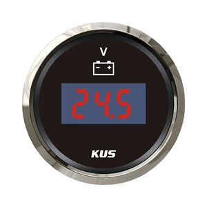 Kus Avtomobil Aləti 52mm Rəqəmsal Voltajölçən 9-32V Gəmilər, Avtomobillər və RV-lər üçün