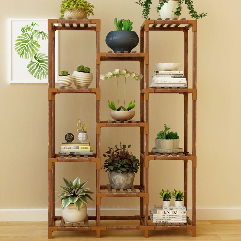 Multi-Layer Indoor Flower Stand on Clearance, Balcony Solid Wood Green Plant Succulent Potted Plant Rack, Living Room Flower Stand