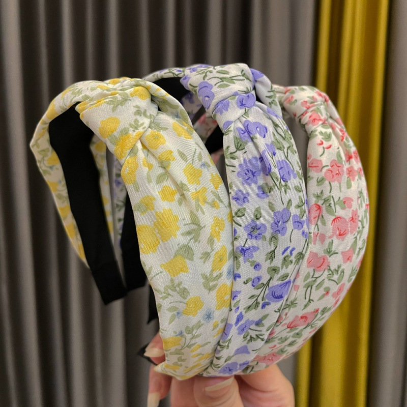 韓國東大門同款外出花色時尚發箍 ins少女寬發卡網紅氣質頭箍髮飾