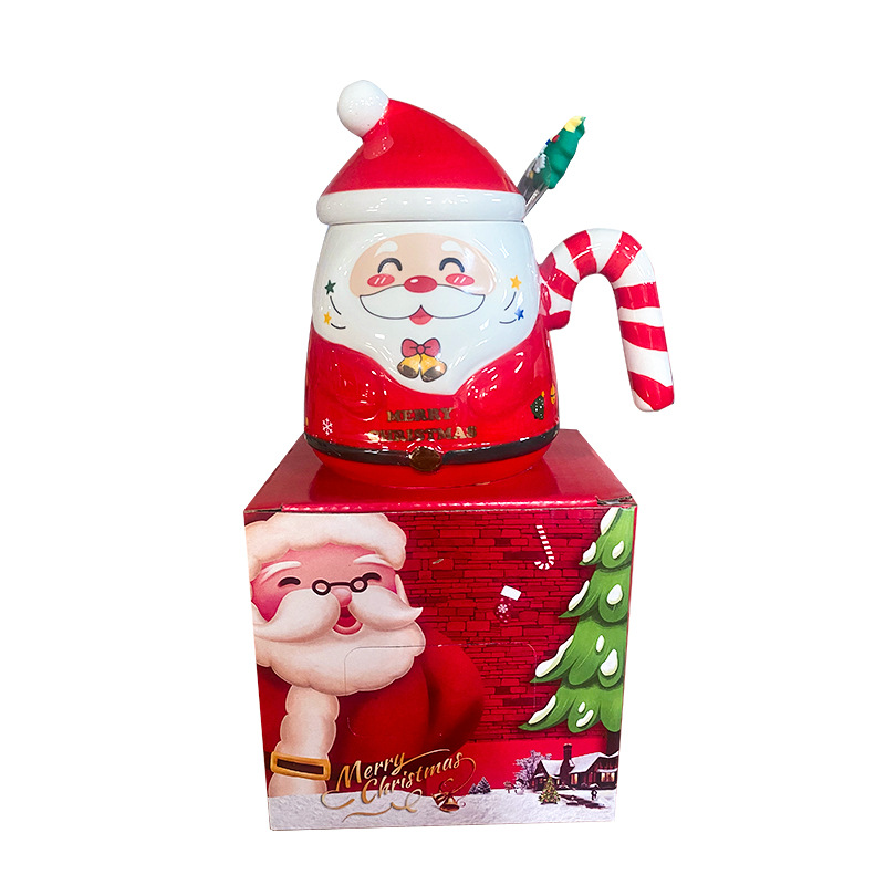 Taza de Navidad transfronteriza Taza de Navidad Regalo de Navidad Taza de cerámica Regalo DE AGUA DE Santa Claus