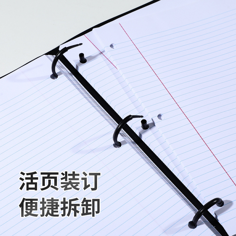 Nuevo cross-border de 3 agujeros gato cara clip de estilo americano hoja de papel libro de cuaderno de información de oficina hoja de papel de negocios no A4