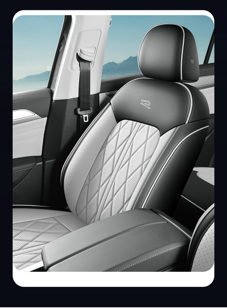Volkswagen Touring Car Seat Cover, Universal for All Seasons, Fully Surrounded by Wear-Resistant Leather, Five-Seater, New Touring Special Car Seat Cushion Cover