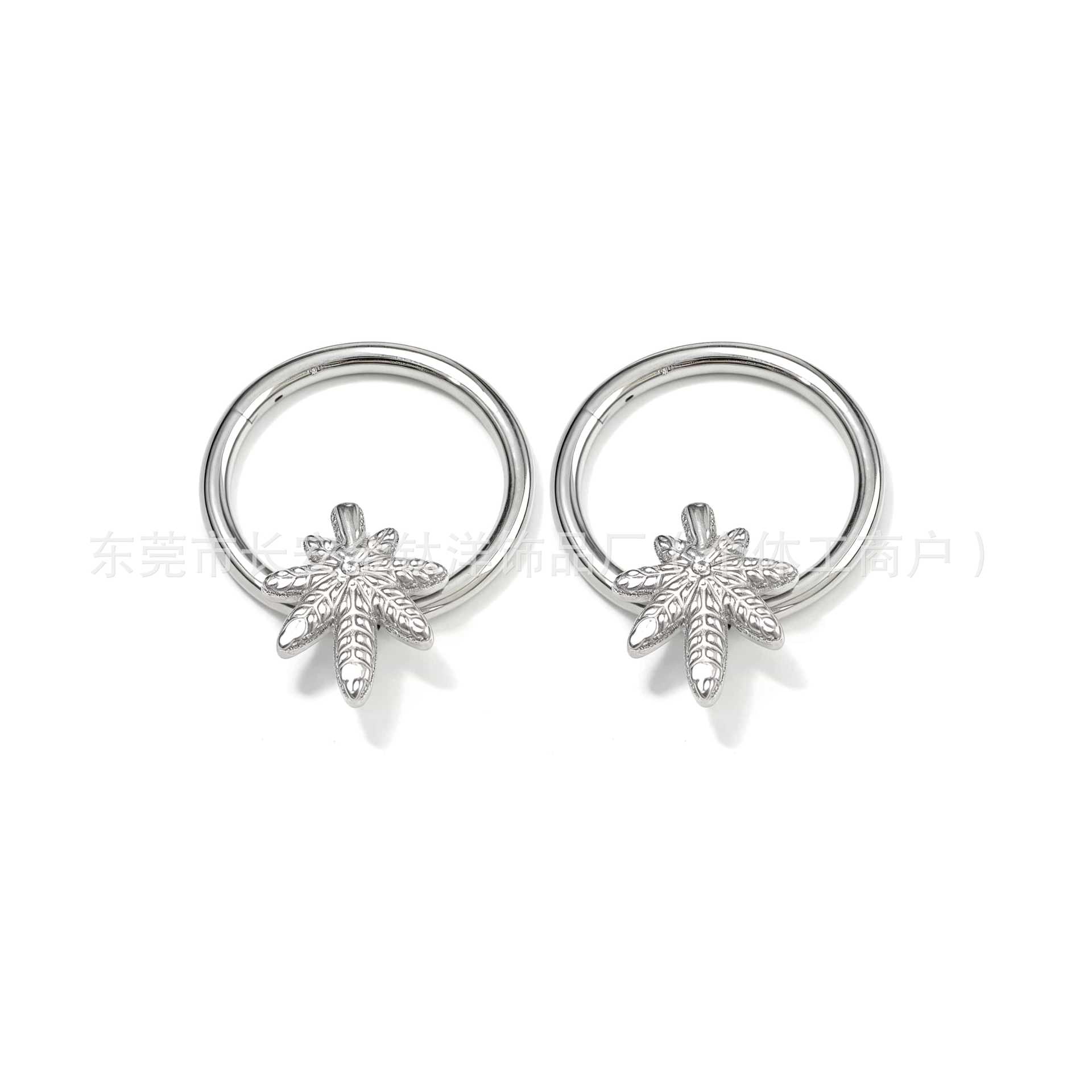 Pointed titanium steel lip stud product view