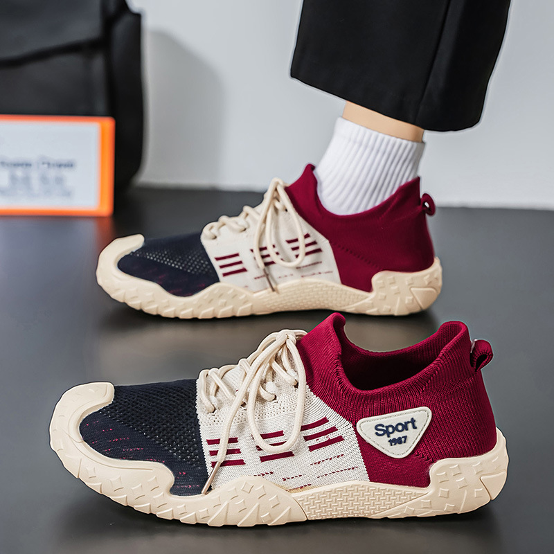 2026 verano delgado calcetines de malla transpirables zapatos casuales versátiles zapatos de hombre zapatos deportivos de malla ligeros antideslizantes