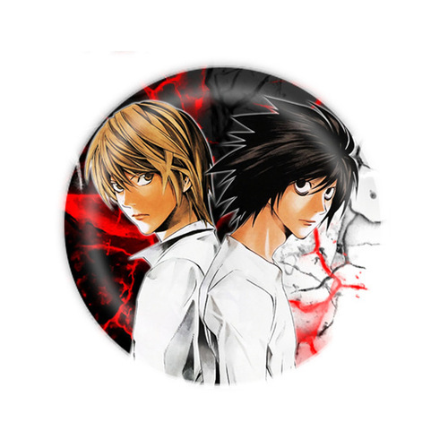 Animation peripheral Death Note Ryuk L badge badge two-dimensional brooch 58MM tinplate badge