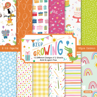 DIY album cut stickers hand account material paper birthday party theme background paper pattern paper 22034B