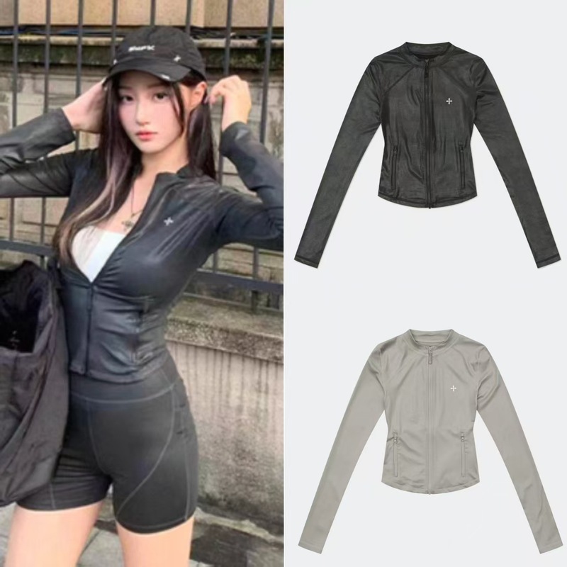 SK Future Mind Shaping Jacket ハイエンド スリム フィットネス ストレッチ スタンドカラー スポーツ ジャケット|undefined