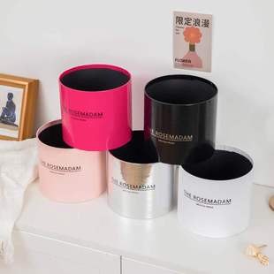 Single Hug Bucket Flower Bucket Silver 520 Flower Bucket Without Lid Small Monopoly Home Decoration Flower Arrangement Box Bouquet Bucket