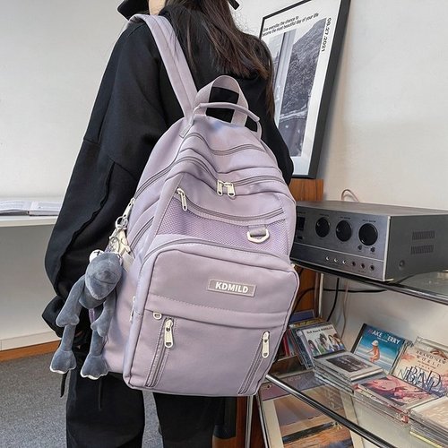 School bag male ins Korean version Harajuku ulzzang female high school student versatile large capacity multi-layer backpack backpack