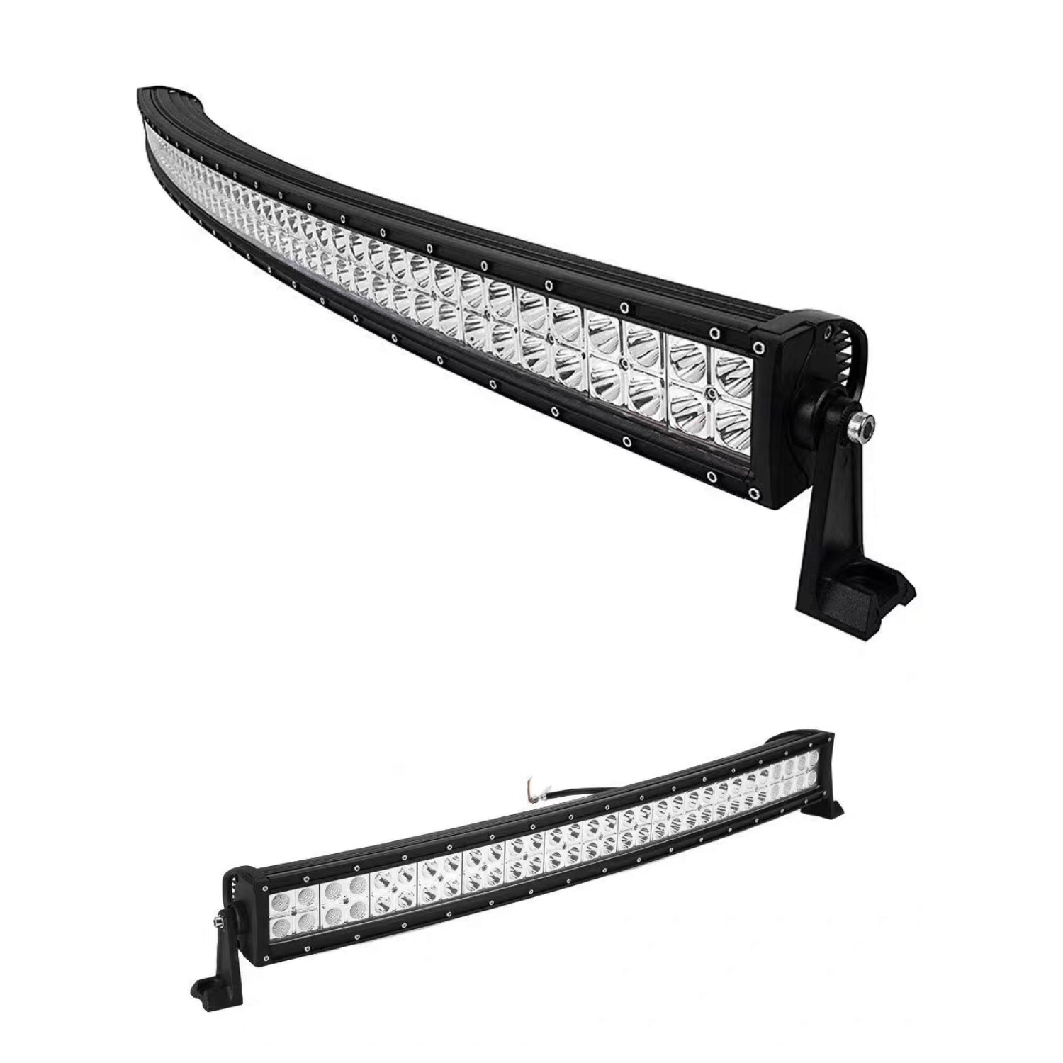 지붕에 이중 행 곡선 조명