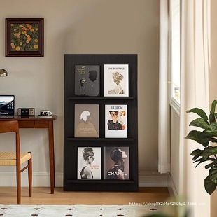 Second-Hand Bookshelf Ins Floor-Standing Wall Storage Rack Duobaoge Picture Book Rack Art Display Newspaper Rack Magazine Rack