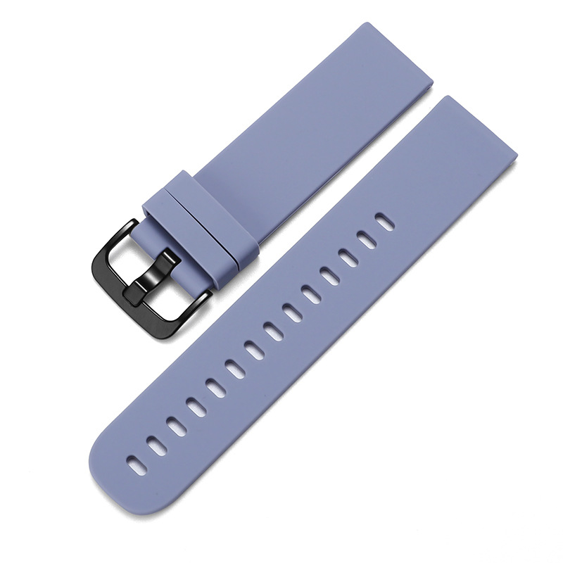 Black Button [Lavender Purple] Round Tail Silicone