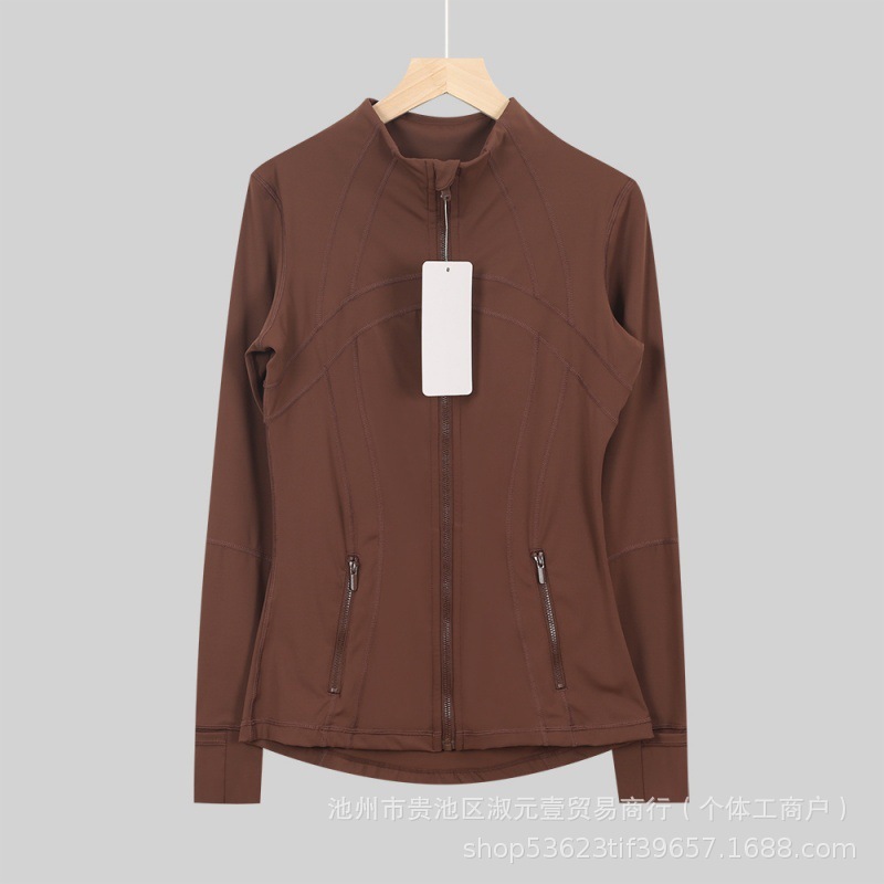 lulu原标Define立领夹克瑜伽服上衣修身运动女外套全拉链速干休闲|undefined