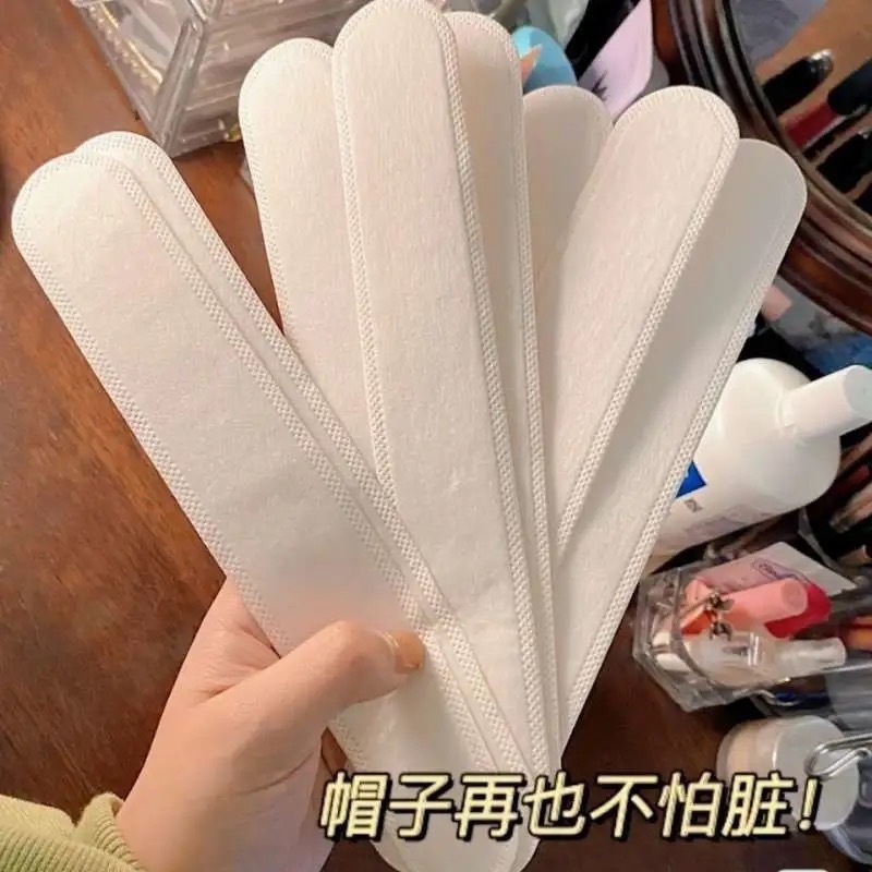 メーカーの現物のつばの汚れ防止は帽子を貼って汗を吸います。ファンデーションの中に襟を貼って汗を防ぐパッドを貼って汗を吸います。|undefined
