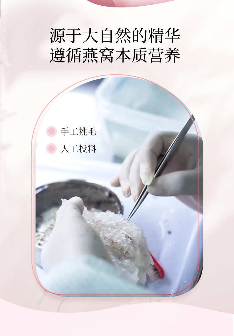 Freeze-Dried Bird's Nest Snow Fungus Soup Instant Breakfast Drink 90g 6 Sachets quality and texture