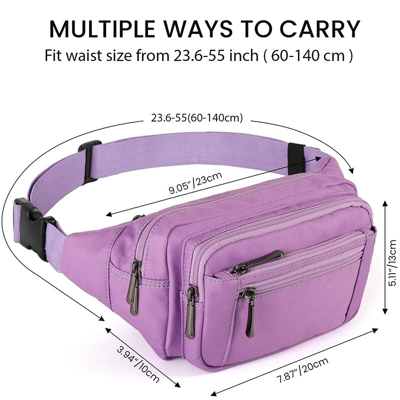 Universal capacious belt bag for men and women