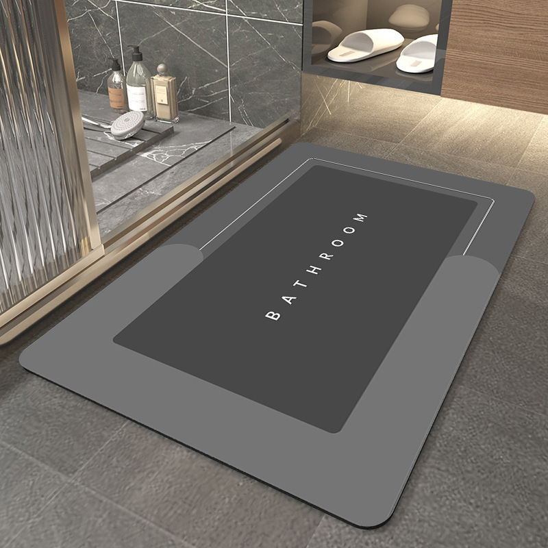Nueva puerta de baño de secado rápido alfombra de piso absorbente baño antideslizante alfombra de piso hogar alfombra de cocina alfombra a prueba de aceite