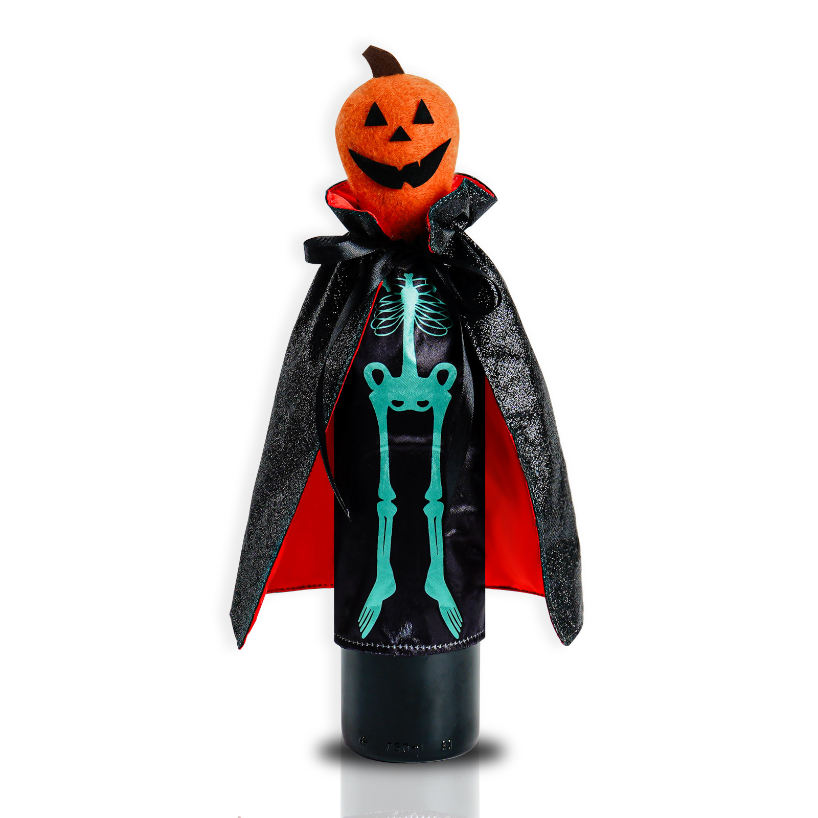 Transfronterizo nueva botella de vino de Halloween cráneo calabaza champán rojo vino botella bolsa Mesa decoración al por mayor
