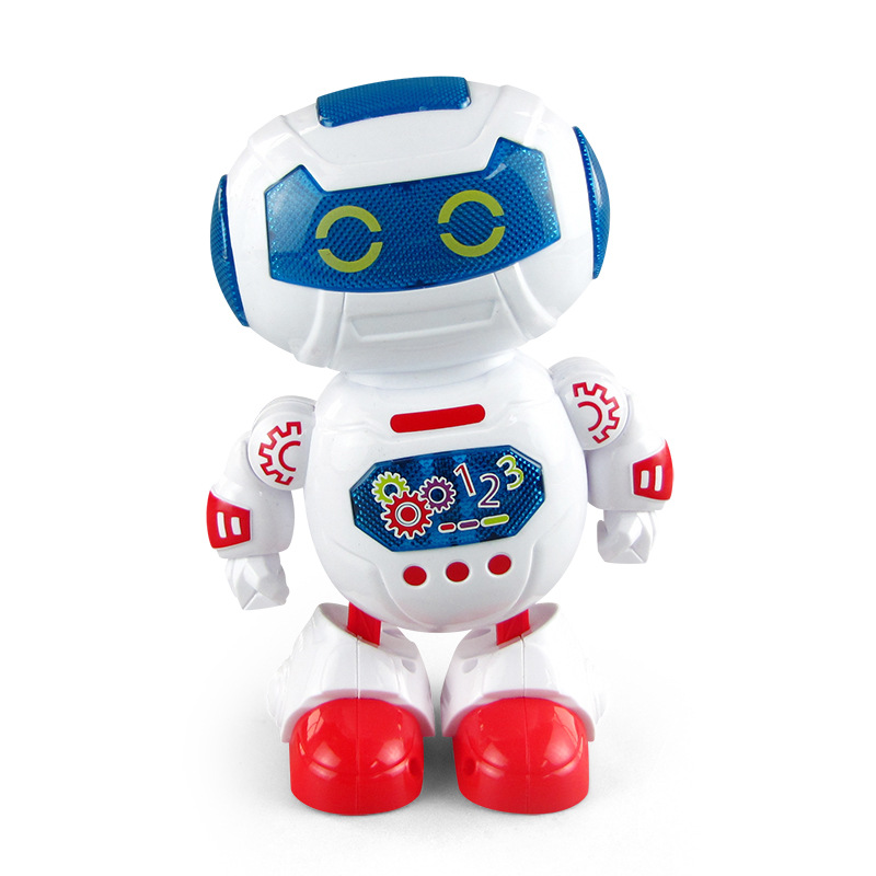 Transfronterizo nuevo robot de baile eléctrico música Luz Espacio robot de baile modelo puesto de suministro al por mayor
