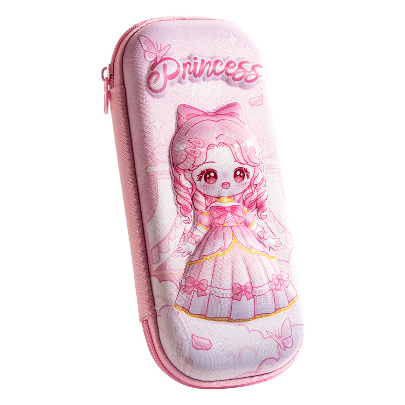 Dibujos animados de escuela primaria 3d caja de papelería tridimensional para niños caja de lápices de sentido avanzado para niñas eva caja de lápices de almacenamiento de gran capacidad