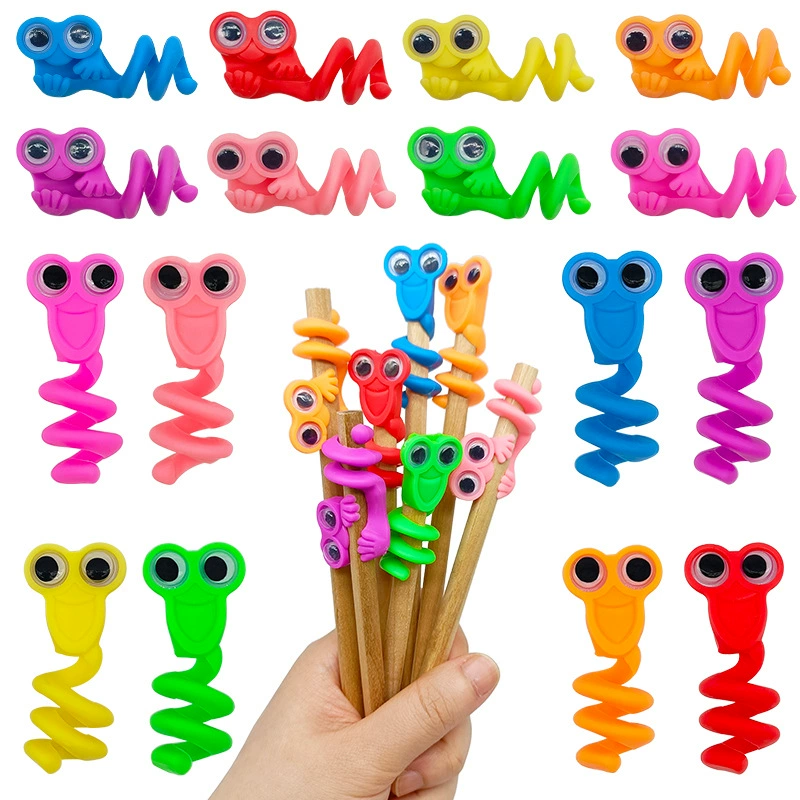 Трансграничная внешняя торговля большой глаз бусиной ручкой набор милый стиль мягкая резиновая голова студенческий карандаш игрушка маленький подарок маленькая игрушка оптом