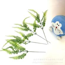 跨境仿真绿植单支5目波斯草凤尾草蕨类叶片植物墙装饰墙配材批发