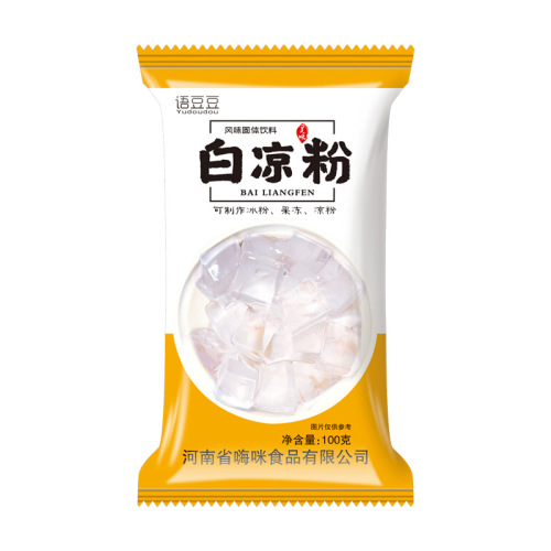 White Cooling Powder Wholesale Original Flavor 100g/bag Summer Ice Powder Powder for Home Use Children DIY Jelly Powder for Business Bulk Shipping One-time Delivery
