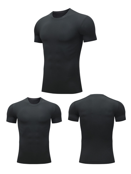 Sports breathable quick dry basketball base short sleeve T-shirt for…