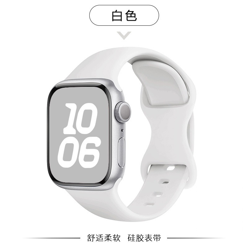 Aplicable Apple iwatch10 correa de silicona S9/8/7/6/Ultra correa de reloj Apple watch9 pulsera