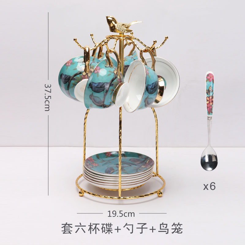 China de hueso taza de café de estilo europeo traje creativo Taza de cerámica de gama alta exquisito pequeño lujo británico juego de té de la tarde