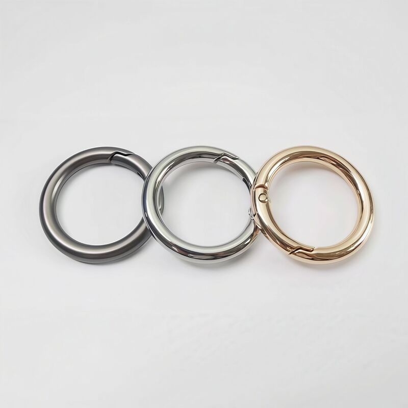 Zinc Alloy Round Ring Spring Open Ring Metal Electroplated Key Ring Keychain Luggage Pendant Factory Direct Sale Zinc Alloy Round Ring Spring Open Ring Metal Electroplated Key Ring Keychain Luggage Pendant Factory Direct Sale