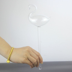 Automatic Watering Bird Planter Pot Fertilizer Handmade Transparent Glass Lazy Plant Watering Tool for Home Greenhouse