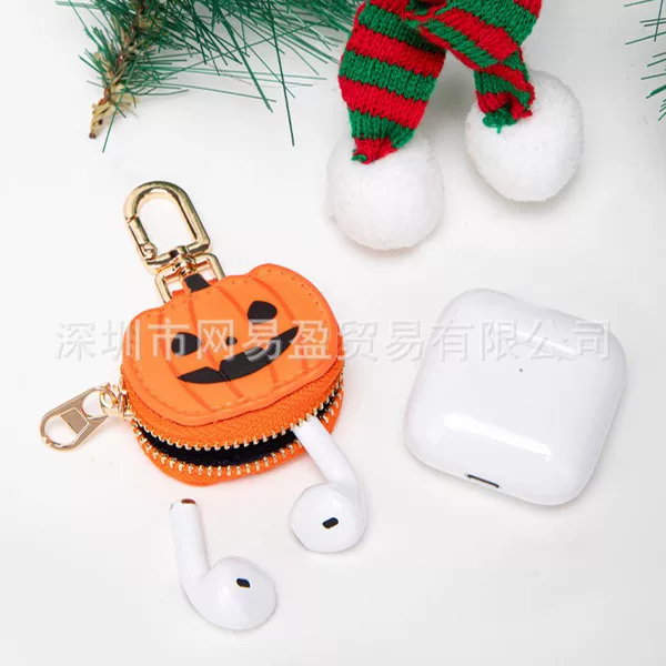 Halloween 3D Pumpkin Pendant, Stylish Mini Keychain, Holiday Gift Bag Decoration Ornament