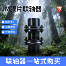 45钢法兰单膜片联轴器大扭矩贯穿伺服电机丝杆台阶式单膜片联轴器