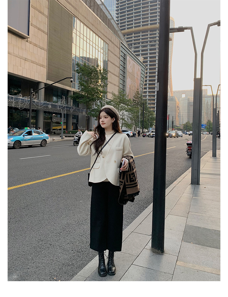 Women's Square Toe Ankle Boots With Thick Heels Martin Style_voghion.com