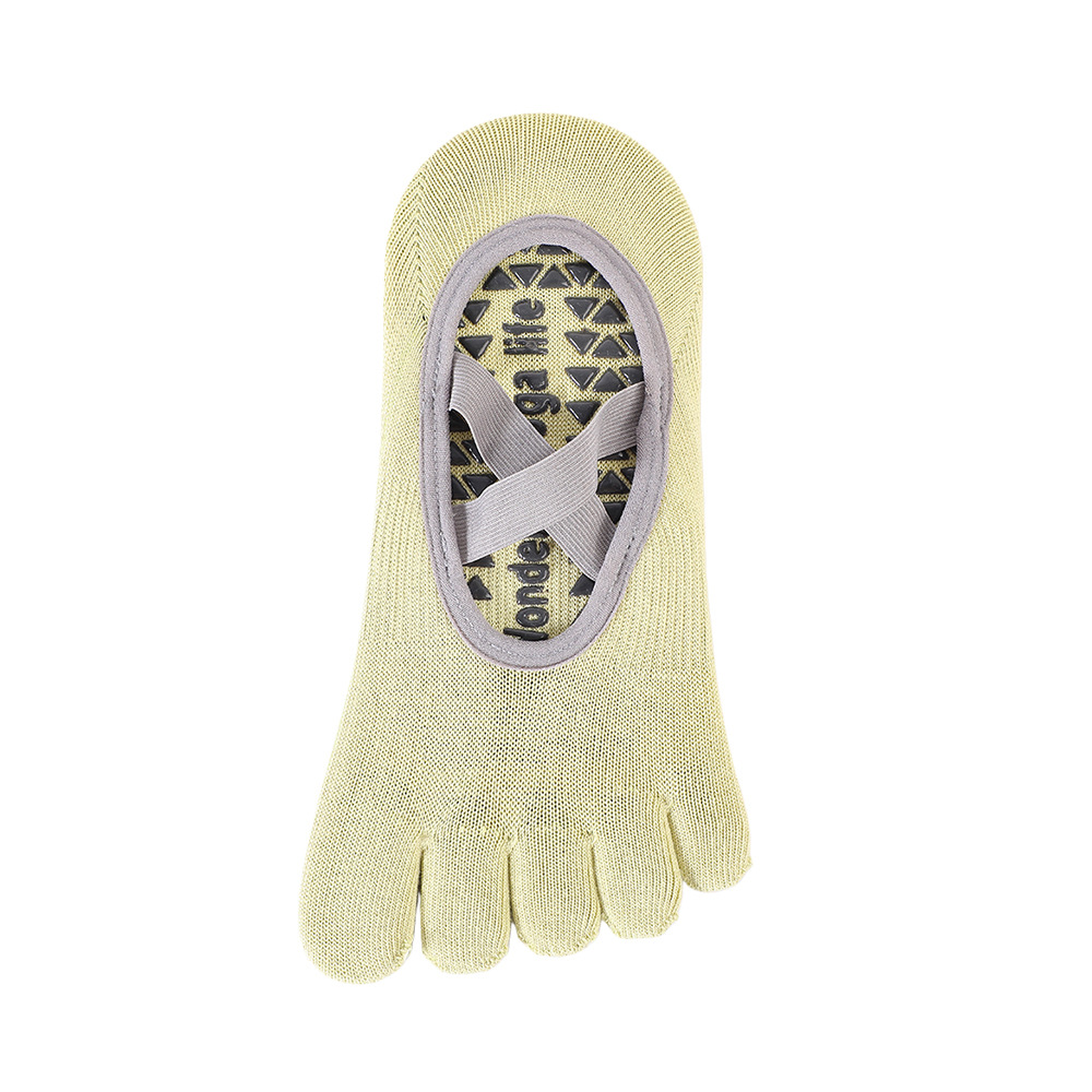 Calcetines con tiras en los dedos-verde