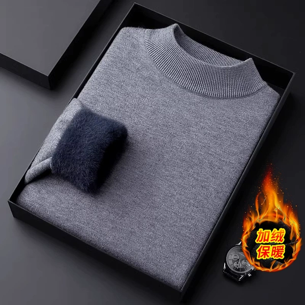 【Add Velvers】 456 Half of Sweater-Deep Gray