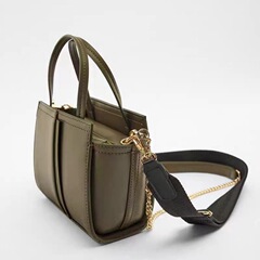 Z家クロスボーダーbagsレディースバッグ新作高級感小衆カーキ緑ミニ都市カジュアルハンドバッグ斜め掛けショルダーバッグ