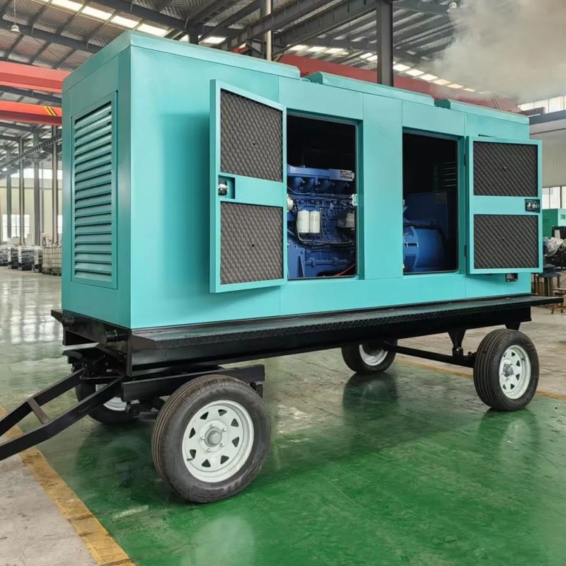 350KW400千瓦500潍坊斯太尔柴油发电机组移动拖车防雨外壳静音箱|undefined