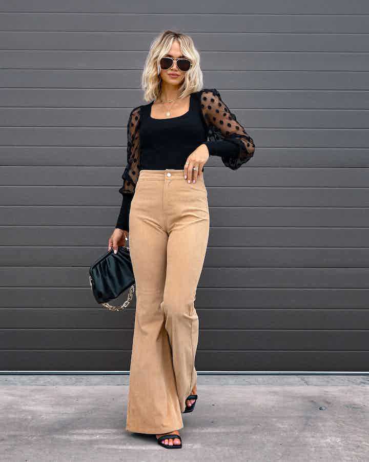 Women's Daily Street Simple Style Solid Color Full Length Pocket Flared Pants display picture 6