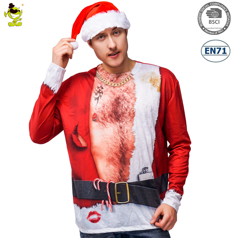 La parodia divertida de los hombres adultos pizza 3D Impresión digital camiseta hombres de impresión integrada traje parodia camiseta