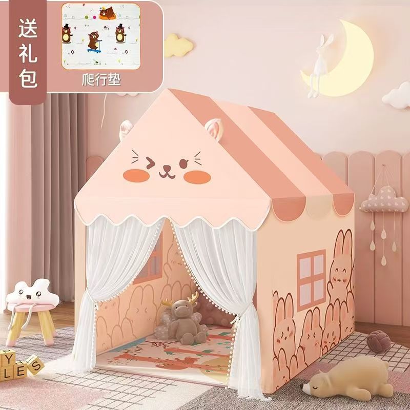 Casa de juguetes para niños pequeña tienda de campaña para niñas de interior princesa casera castillo casa de juguetes para bebés puede dormir casa