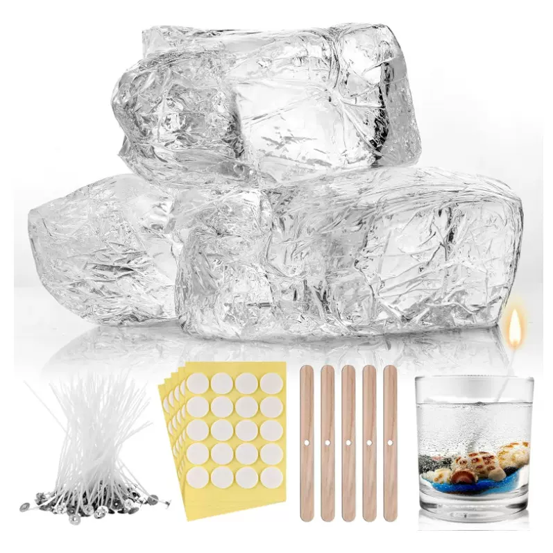 2公斤透明果冻蜡用于DIY蜡烛材料凝胶蜡 水晶海洋蜡烛制作材料包